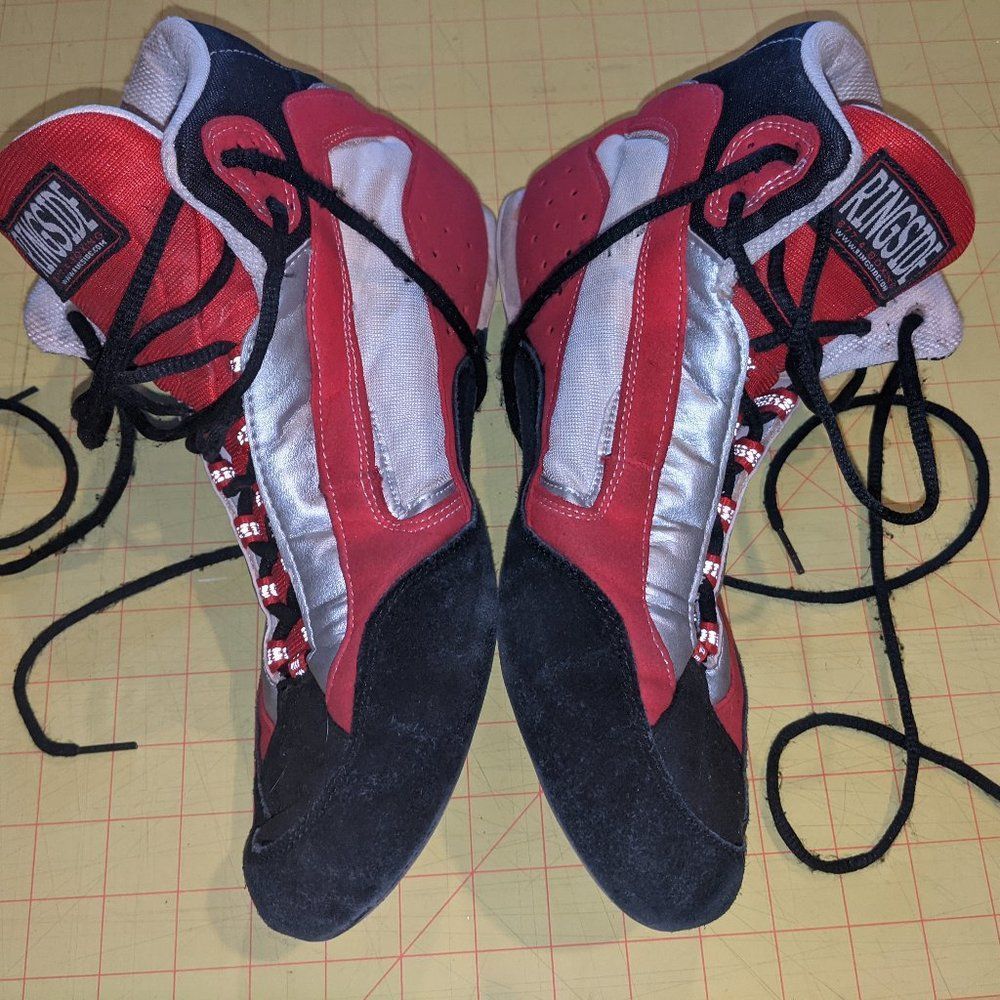 RINGSIDE Men's Boxing Shoes 877-4 Size 9 Black Red